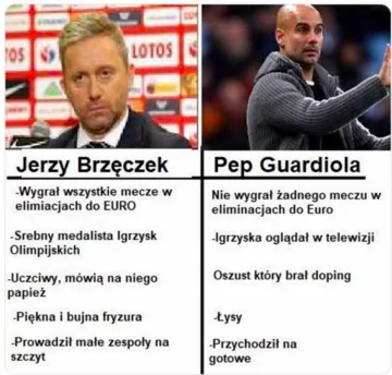 Mem z Jerzym Brzęczkiem 