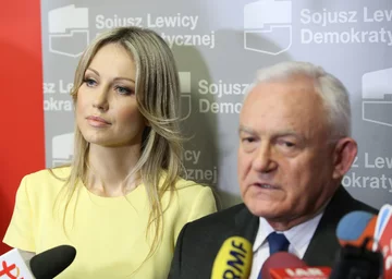 Magdalena Ogórek w 2015 roku z Leszkiem Millerem 