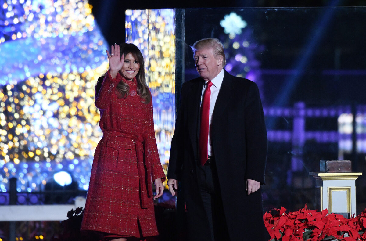 Impreza świąteczna w Białym Domu zainaugurowana przez Donalda Trumpa 