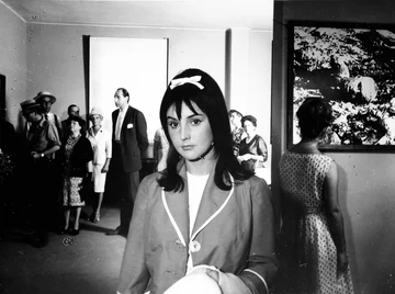Plan filmu „Koniec naszego świata 1963. Plan filmu „Koniec naszego świata” w reżyserii Wandy Jakubowskiej, n/z Elżbieta Starostecka.
