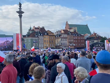 Wiec Donalda Tuska w Warszawie 