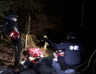 Miniatura: Granica Polska-Białoruś. Ratownicy PCPM...