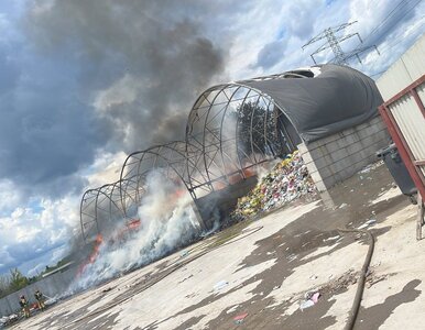 Miniatura: Warszawa walczy z pożarem. Kłęby dymu nad...