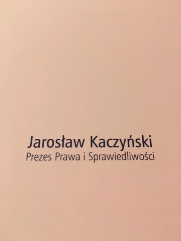 List prezesa PiS Jarosława Kaczyńskiego 
