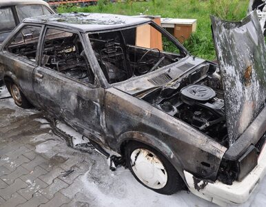 Miniatura: 11-latki z Dęblina spaliły kilka aut....