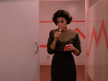 Sherilyn Fenn jako Audrey Horne w&nbsp;serialu &bdquo;Miasteczko Twin Peaks&rdquo;