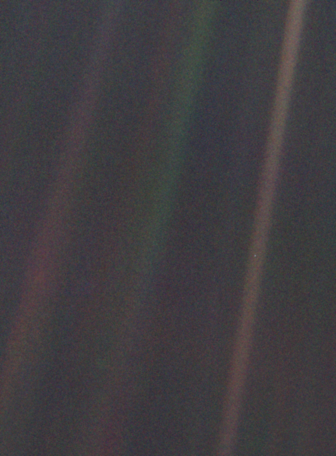 Oryginalne zdjęcie Pale Blue Dot
