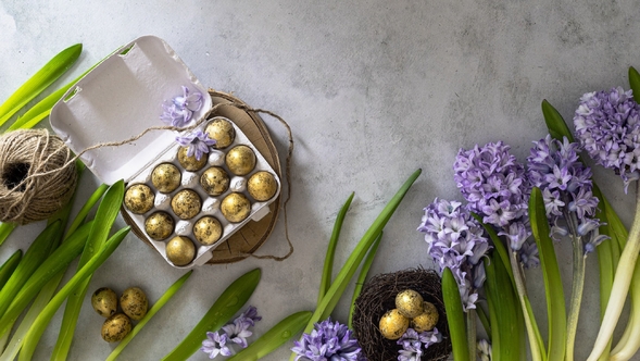 Siedem dekoracji z&nbsp;hiacyntami. Trend <br>na Wielkanoc 2023