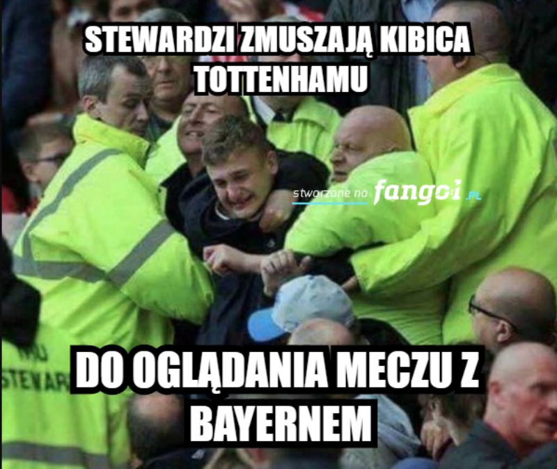 Mem po meczu Tottenhamu Hotspur z Bayernem Monachium 
