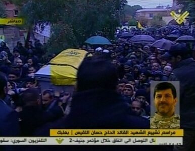 Miniatura: Pogrzeb przywódcy Hezbollahu. Do zamachu...