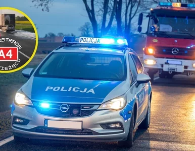 Miniatura: Groźnie wyglądający wypadek na...