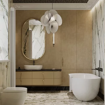 Apartament z widokiem na park, projekt Modeko Studio 