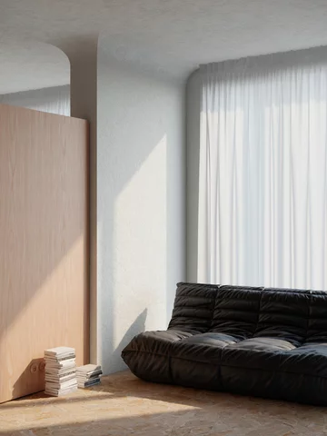 Małe mieszkanie w bloku, projekt Hi Atelier Ihor Havrylenko, Hi Atelier, jaskinia