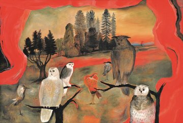 Lokal30, Maria Anto,  Białowieża Theater, 2005, olej na&nbsp;płótnie