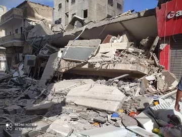 Strefa Gazy Zdjęcia pokazujące rezultat izraelskich bombardowań na Strefę Gazy