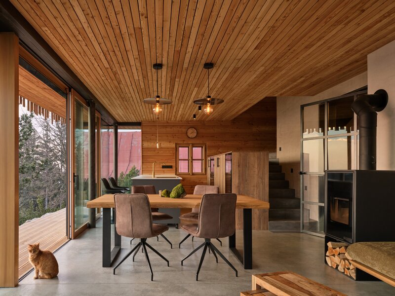 Drewniany dom w górach, projekt SENAA