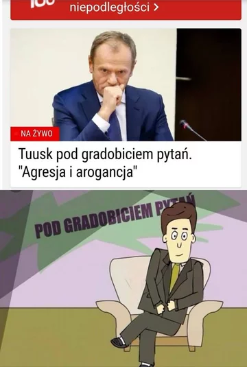 Mem po przesłuchaniu Donalda Tuska przed komisją ds. afery Amber Gold 