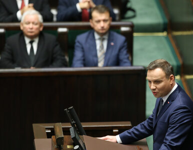 Miniatura: Pierwsze posiedzenie Sejmu i Senatu....