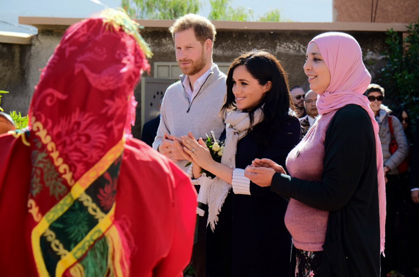 Miniatura: Meghan i Harry w Maroku