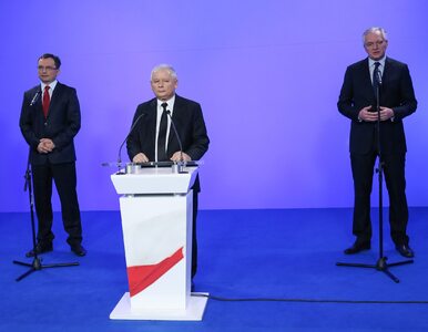 Miniatura: Kaczyński, Gowin i Ziobro we wspólnym...