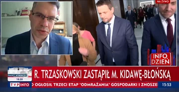Paski TVP o nominacji Rafała Trzaskowskiego na kandydata na prezydenta 