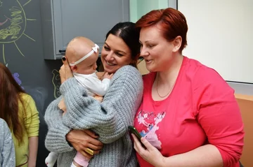 Anna Lewandowska w Centrum Zdrowia Dziecka 