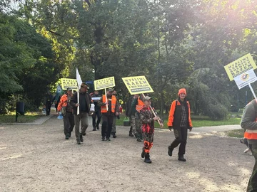 Protest myśliwych w Warszawie 