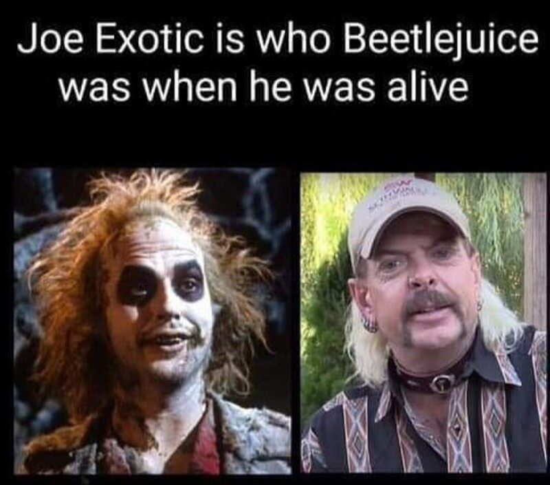 Joe Exotic to żyjąca wersja Beetlejuice'a 