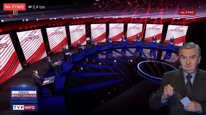 Miniatura: Debata prezydencka. Memy z kandydatami w...