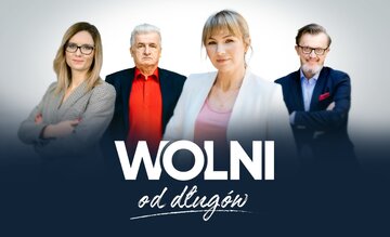 Plakat programu &bdquo;Wolni od&nbsp;dług&oacute;w&rdquo;