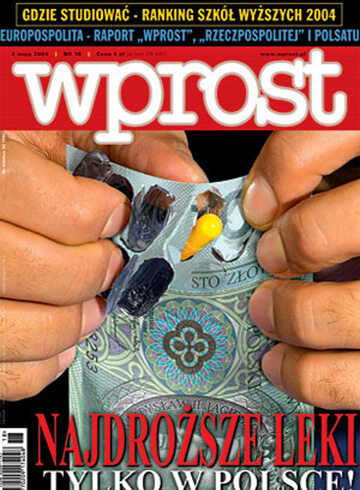 Okładka tygodnika Wprost nr 18/2004 (1118)