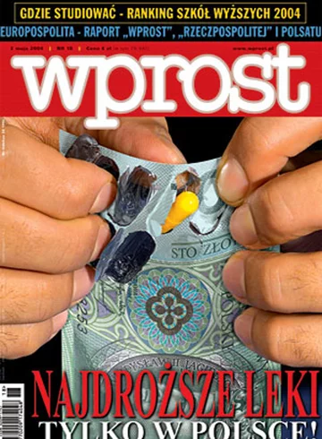 Okładka tygodnika Wprost nr 18/2004 (1118)