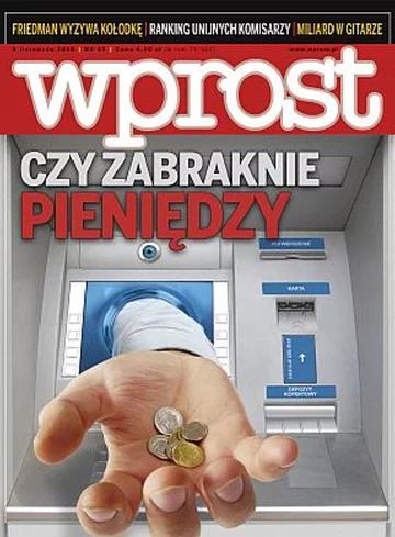 Okładka tygodnika Wprost nr 45/2008 (1350)