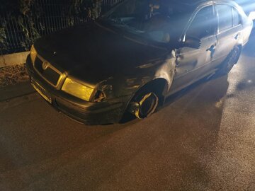 Zatrzymana Skoda Octavia