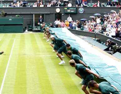 Miniatura: Wimbledon: w Londynie pada. Zagra tylko...