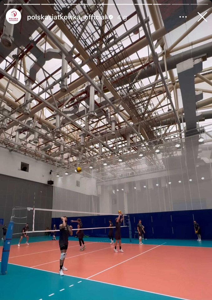 Ujęcie z treningu Polaków