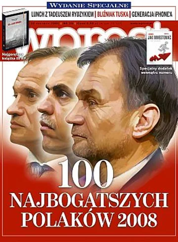 Okładka tygodnika Wprost nr 25/2008 (1330)