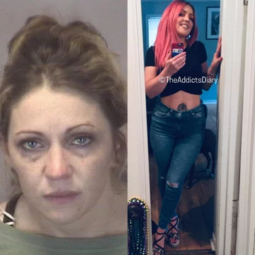 Zdjęcie przed i po wyjściu z nałogu 