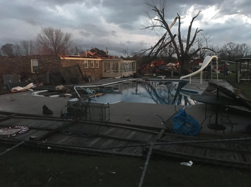 Zniszczenia po huraganie w Alabamie 