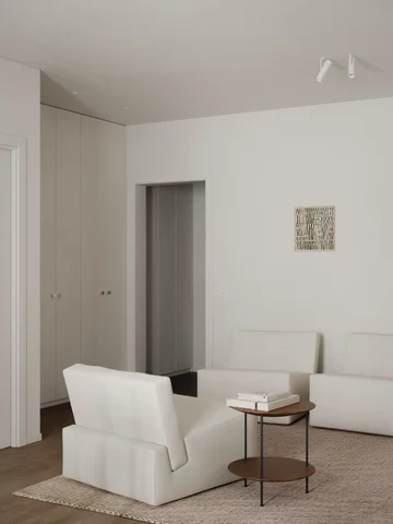 Minimalistyczne mieszkanie w Kijowie, projekt Hi atelier Hi atelier, Ihor Havrylenko, Ukraina