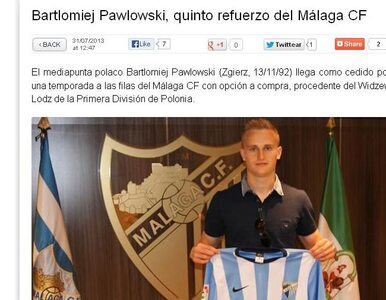 Miniatura: Oficjalnie: Pawłowski jest już wypożyczony...