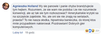 Komentarz Agnieszki Holland