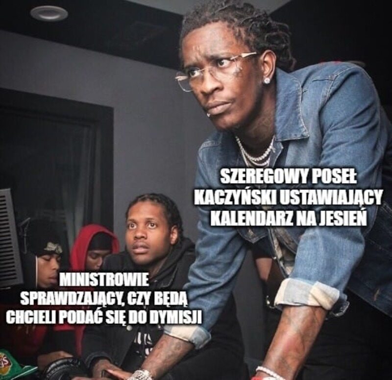 Mem komentujący sierpniową rekonstrukcję rządu 