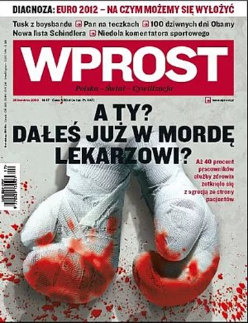 Okładka tygodnika Wprost nr 17/2009 (1372)