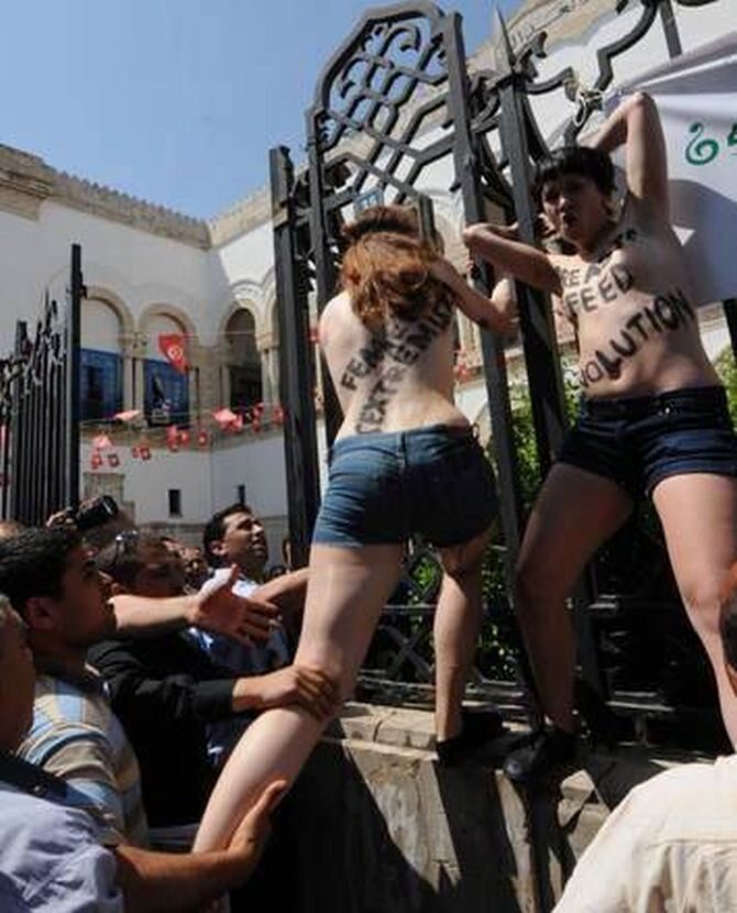 Protest Femen w Tunezji (fot. Femen/Facebook)