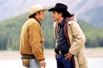 Heath Ledger i Jake Gyllenhaal w filmie „Tajemnica Brokeback Mountain” (2005) 