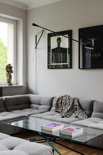 Apartament pełen sztuki, czyli designerski balans na Starym Mokotowie, projekt FUGA Architektura Wnętrz 