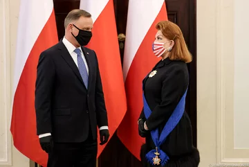 Andrzej Duda i Georgette Mosbacher 