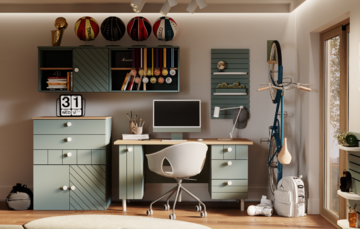 Kolekcja mebli dla młodych dorosłych Match, proj. Grynasz Studio 