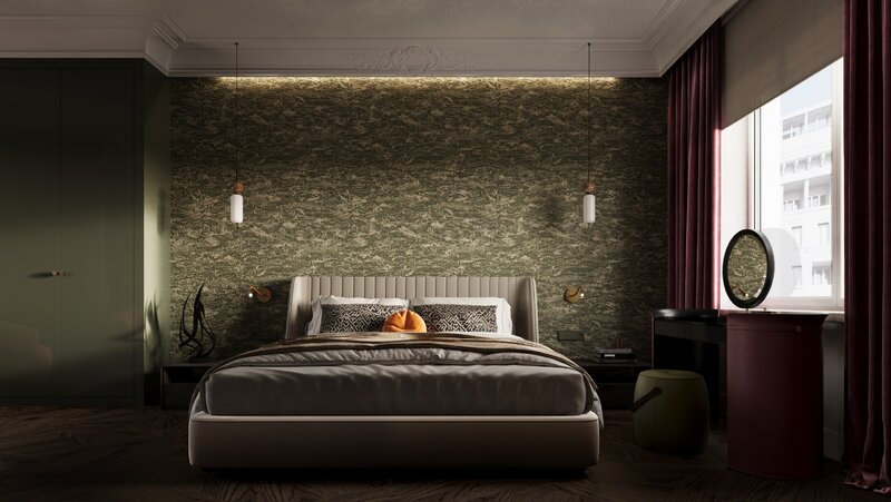 Apartament z&nbsp;widokiem na&nbsp;park, projekt Modeko Studio